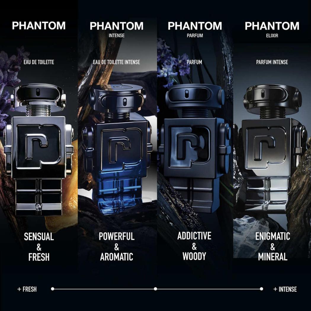 Rabanne Phantom Eau de Toilette Fragrance for Men