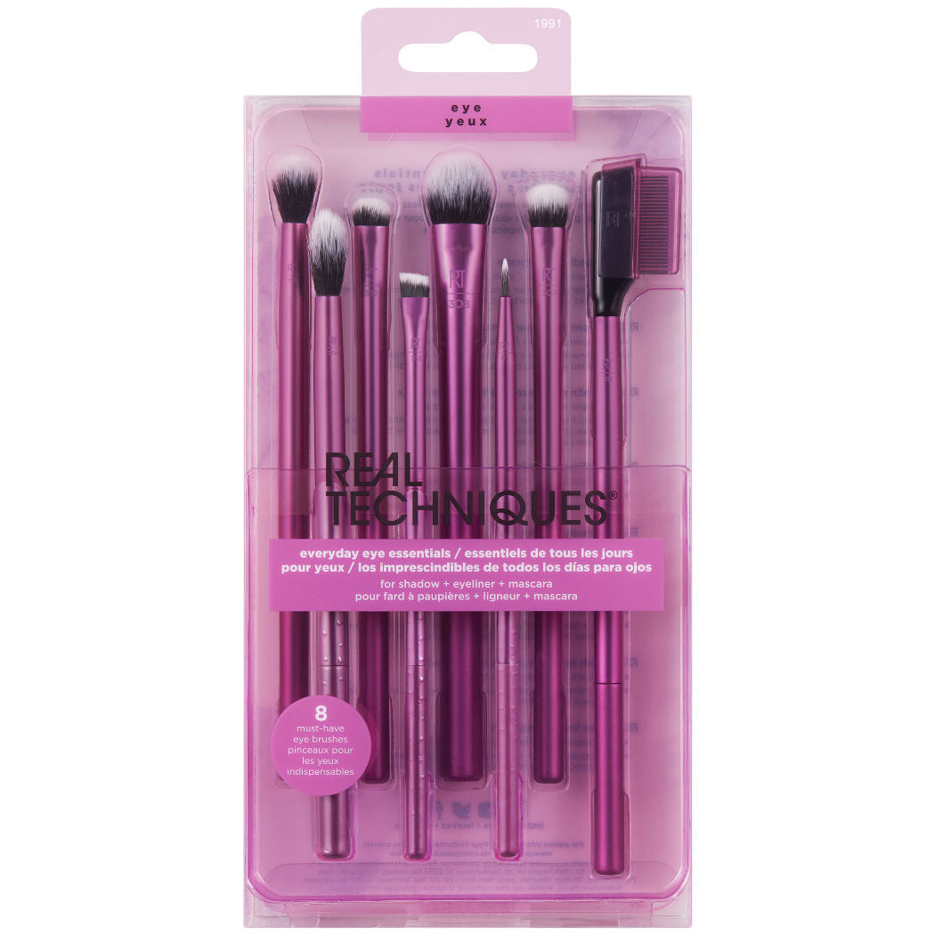 Real Techniques Everyday Essential Eye Set Brushes 8 Piece Kit